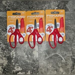 Fiskars 5" Kids Scissors - 3 Pack BNIB